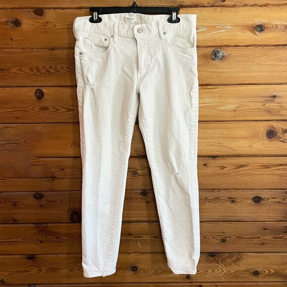 Moussy Vintage distressed White Skinny Jeans Size 30 - Picture 1 of 9